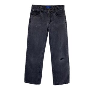 Arizona Jean Co Boy’s Distressed Faded Black Relaxed Fit Jeans